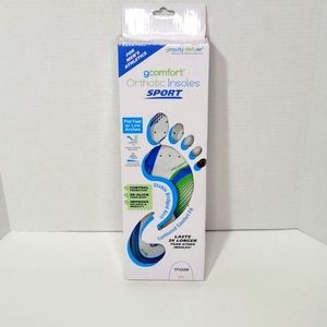 G Comfort Orthotic Sport Insoles TF502M By Gravity Defyer ~ NEW